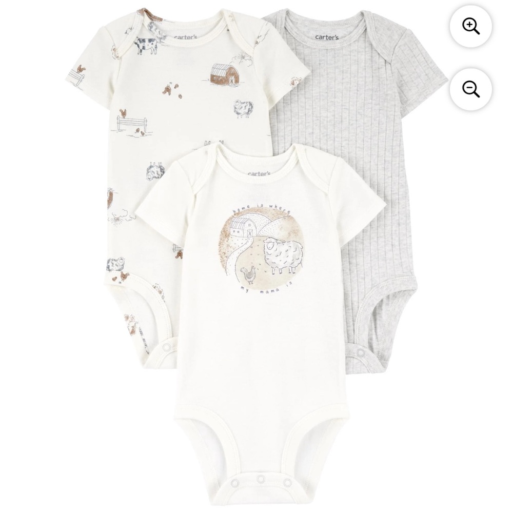 NWT Carter's Baby Bodysuit Set of 3